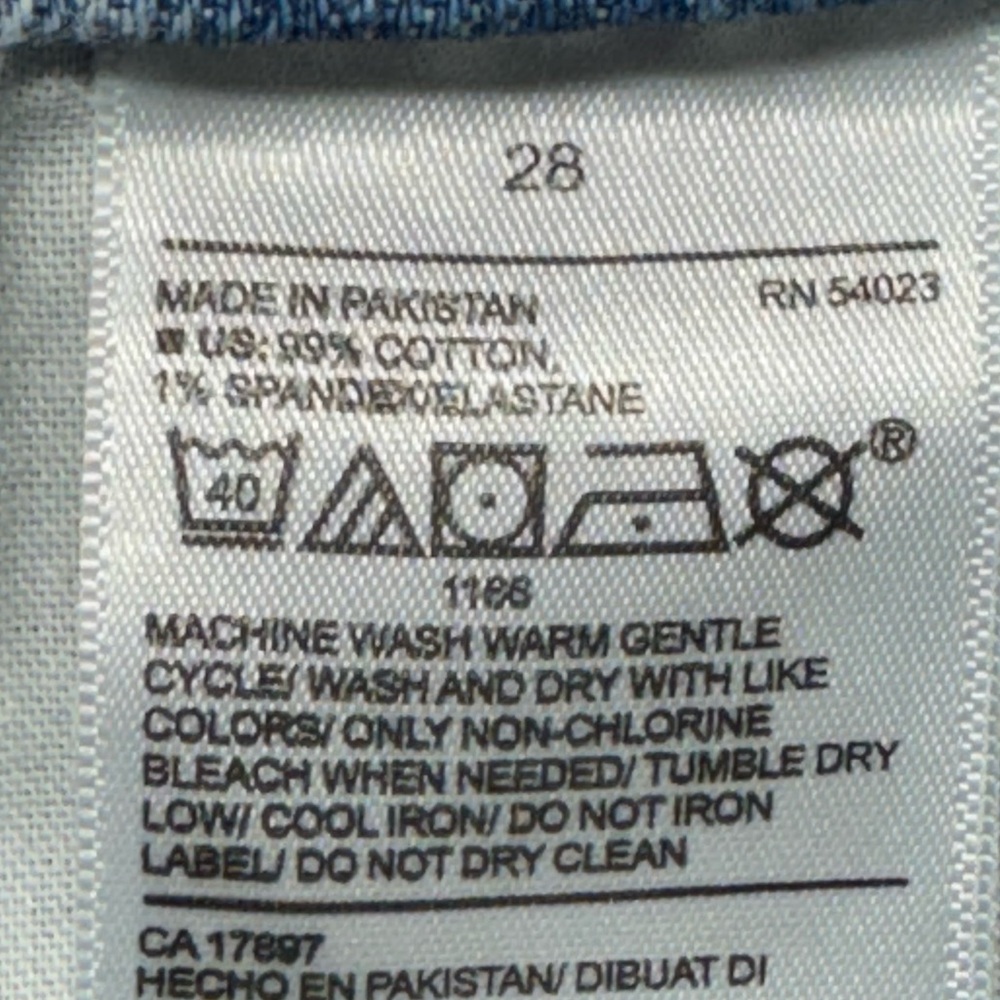 Old Navy Curvy OG Straight Ankle High Rise Jeans Plus Size 28 NWT Light Wash - Picture 15 of 15